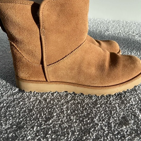 UGG Tan Suede Ankle Boots - Picture 7 of 15